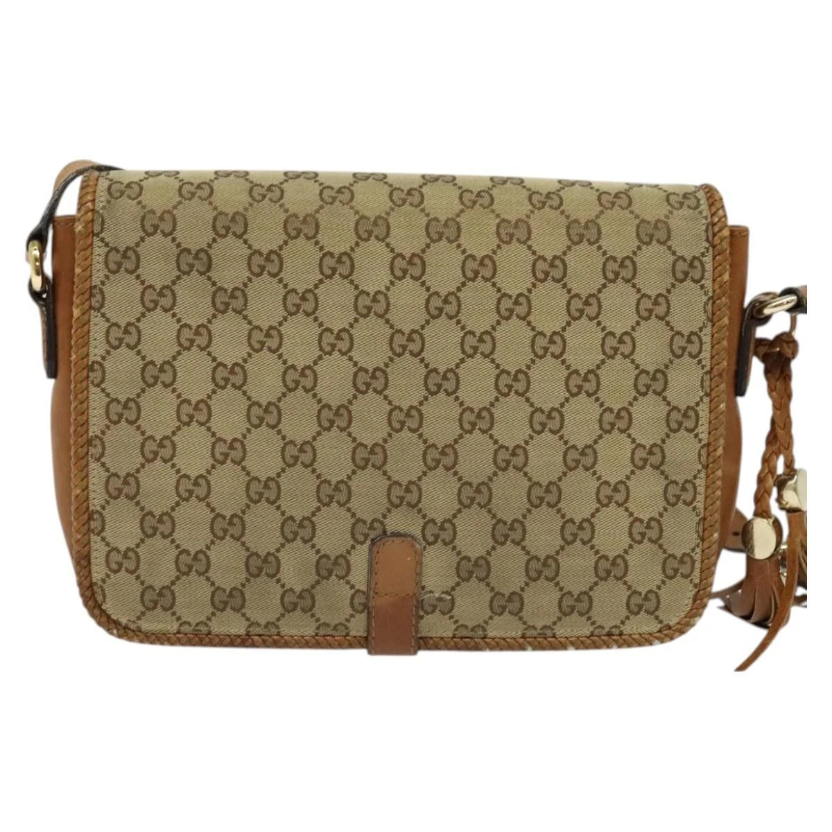$1890 GUCCI Marrakech Messenger Bag GG Canvas Medium