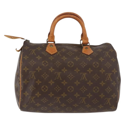 $1540 1984 LOUIS VUITTON Monogram Speedy 30 Hand Bag SA824