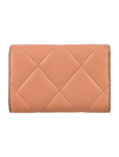 Chanel 19 Flap Card Holder Interlocking CC Logo Continental Wallet 10021114