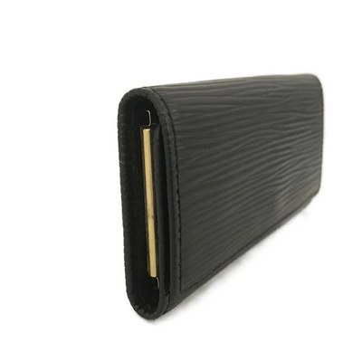 $445 Louis Vuitton Epi Multicles Leather 4 Ring Key Case Black CA0916