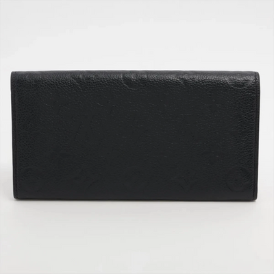 $775 RFID Louis Vuitton Empreinte Emilie Wallet Black Dune