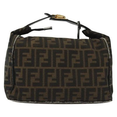 $980 2003 Fendi Zucca Canvas Vanity Hand Bag 2211-26715-009