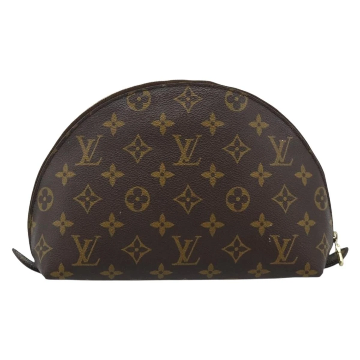 $620 2002 LOUIS VUITTON Monogram Trousse Demi Ronde TH0022