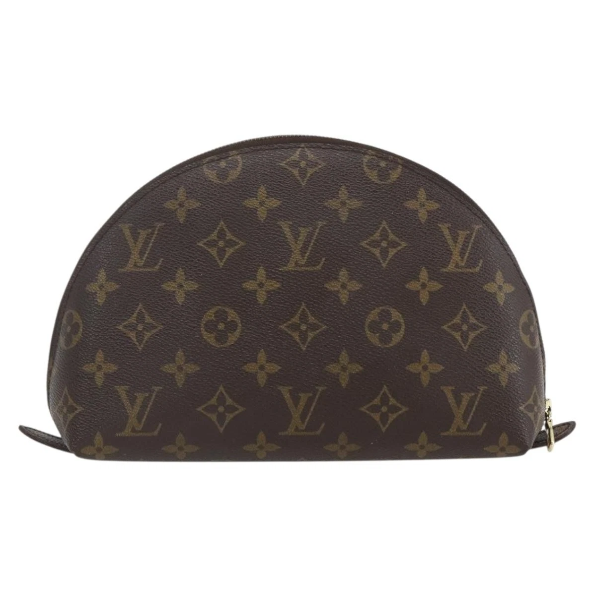 $735 1996 LOUIS VUITTON Monogram Trousse Demi Ronde  TH0996
