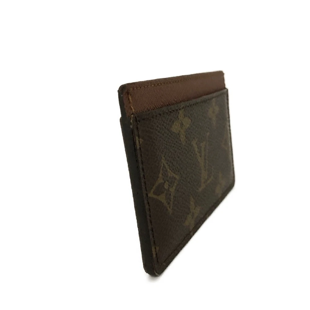 $295 1997 Louis Vuitton Monogram Card Holder Armagnac Brown SP1907