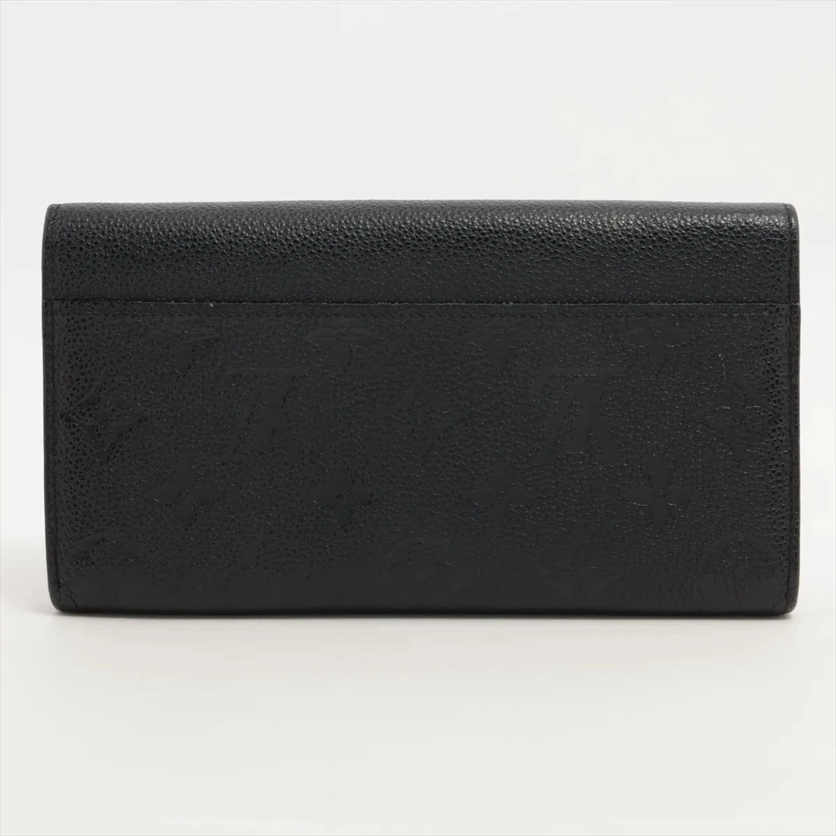 $1060 Louis Vuitton Empreinte Sarah Wallet NM Black