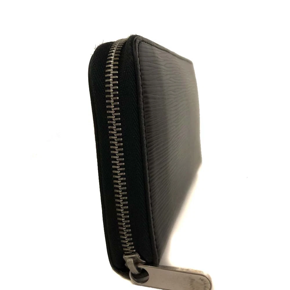 $1040 2008 Louis Vuitton Epi Zippy Zip Around Organizer Long Wallet Black SN1008
