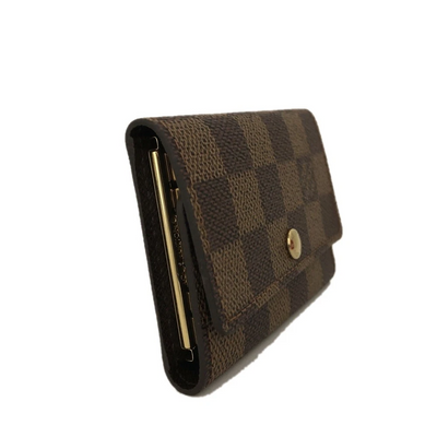 $340 2003 Louis Vuitton Damier Multicles 6 Ring Key Case Brown TH0023
