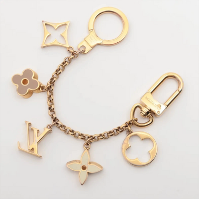 $655 2014 Louis Vuitton Fleur De Monogram Bag Charm DP0134