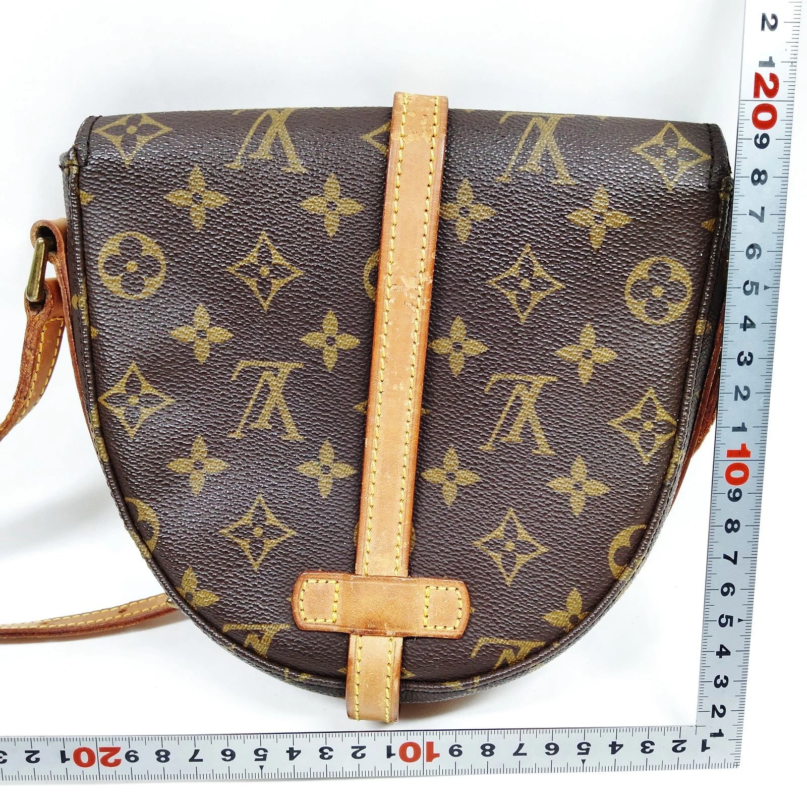 $1060 1988 Louis Vuitton LV Shoulder Bag Chantilly PM Brown Monogram 883VI