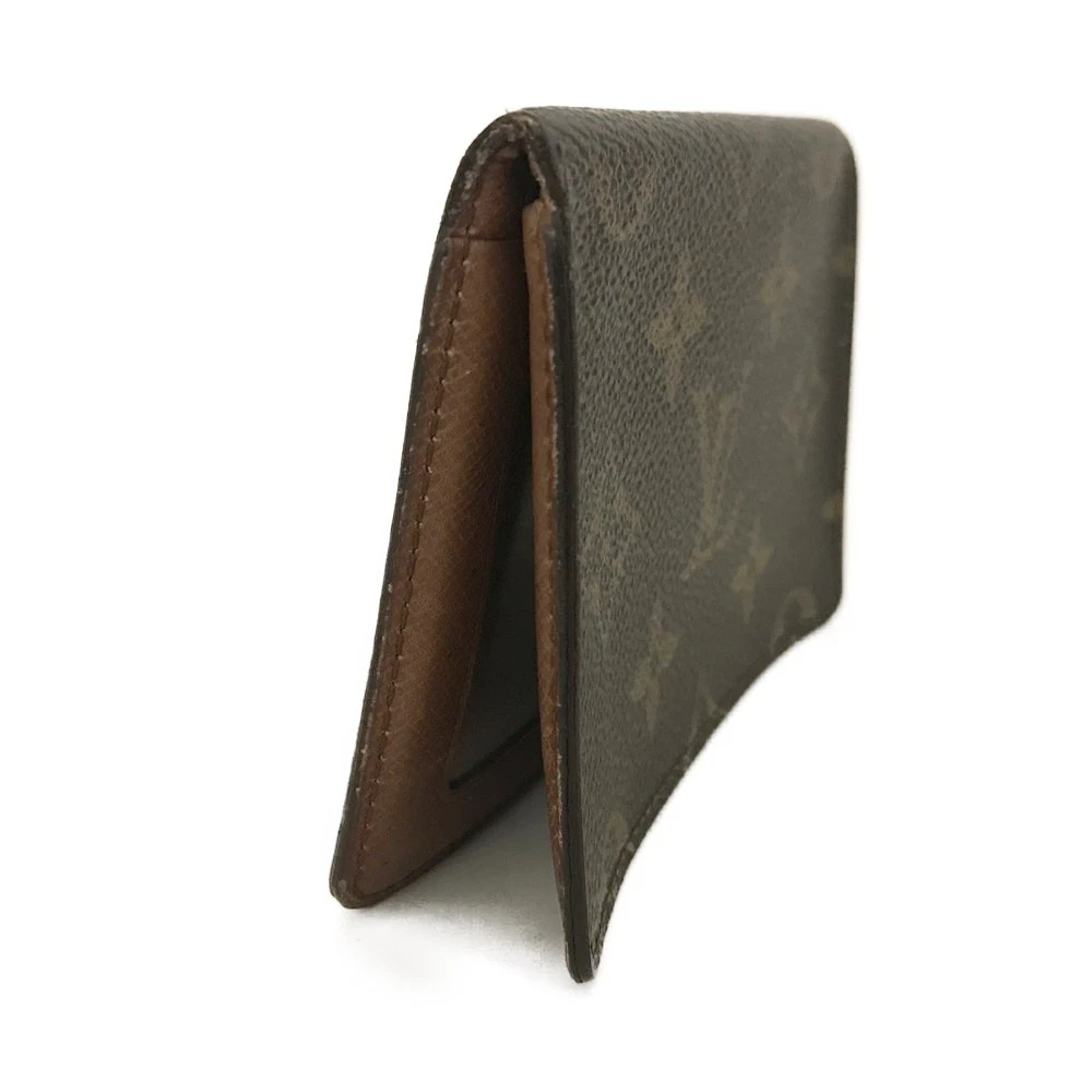 $535 1987 Louis Vuitton Monogram Porte 2 Cartes Vertical Pass Card Case 872AN