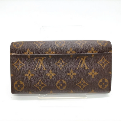 $800 2018 Louis Vuitton Monogram Sarah Wallet NM Rose Ballerine CA3128
