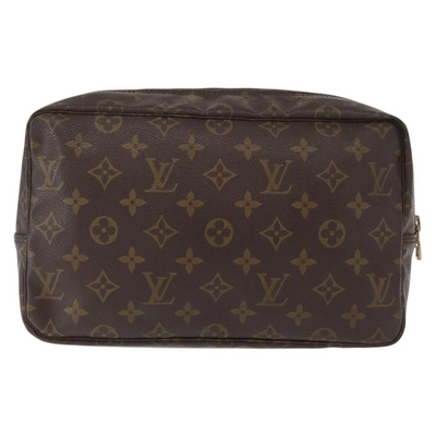 $600 1990 LOUIS VUITTON Monogram Trousse Toilette 28 Clutch Bag NO0930