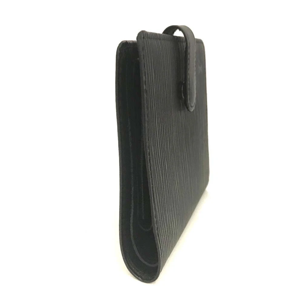 Louis Vuitton Epi Leather Porte Billes Compact Wallet Black MI0070