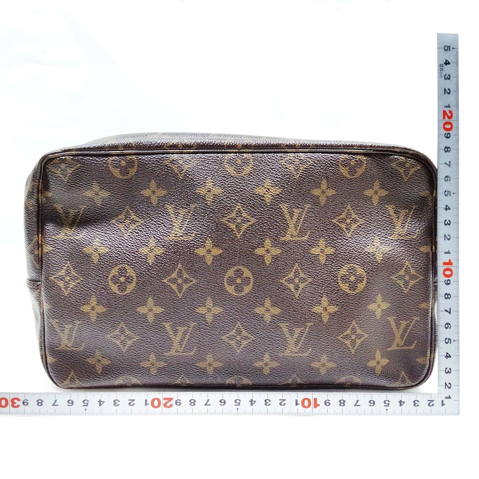 $600 1987 Louis Vuitton Monogram Trousse 28 Toiletry Bag Cosmetic TH872