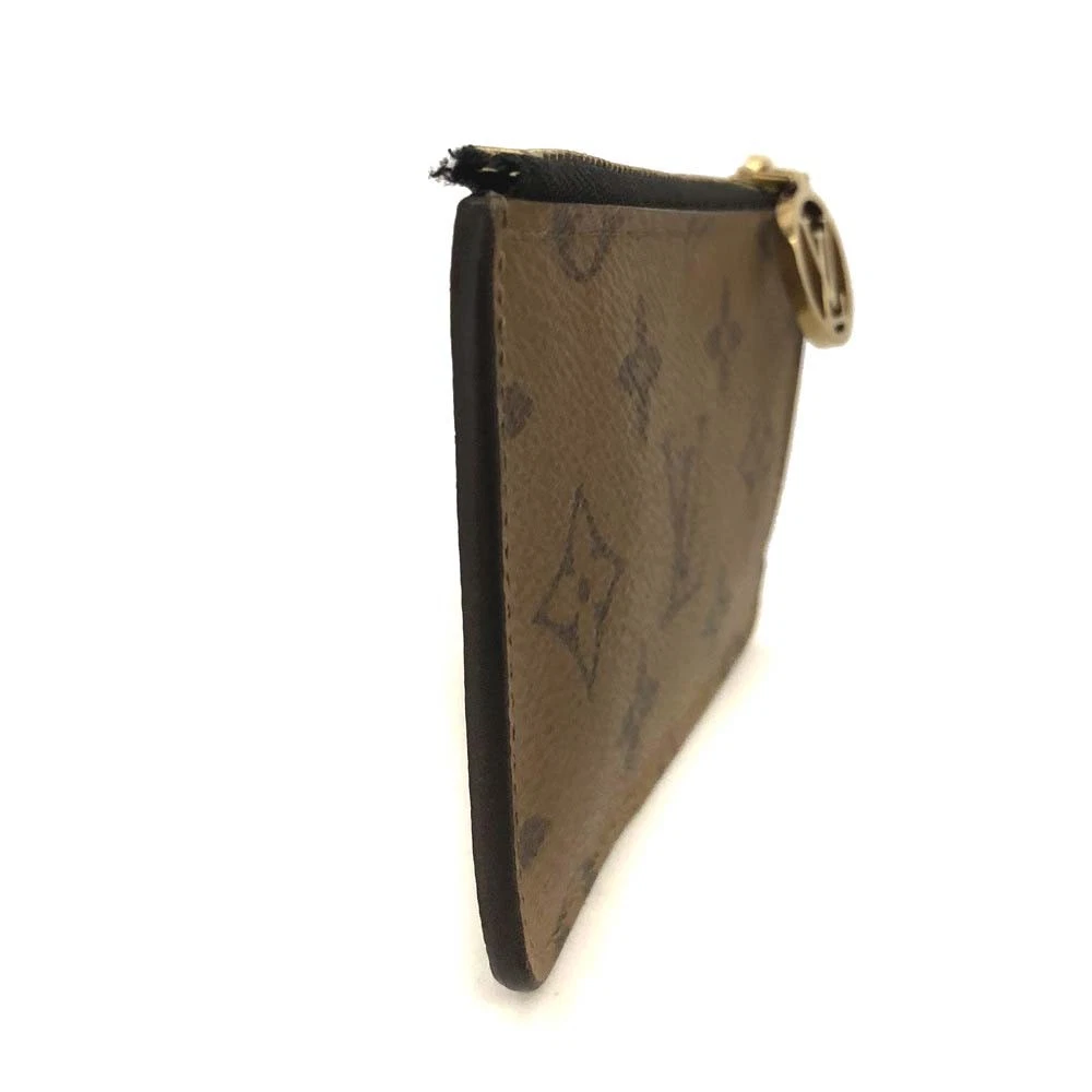 $590 RFID Louis Vuitton Monogram Reverse Porte Cartes Romy Card Holder