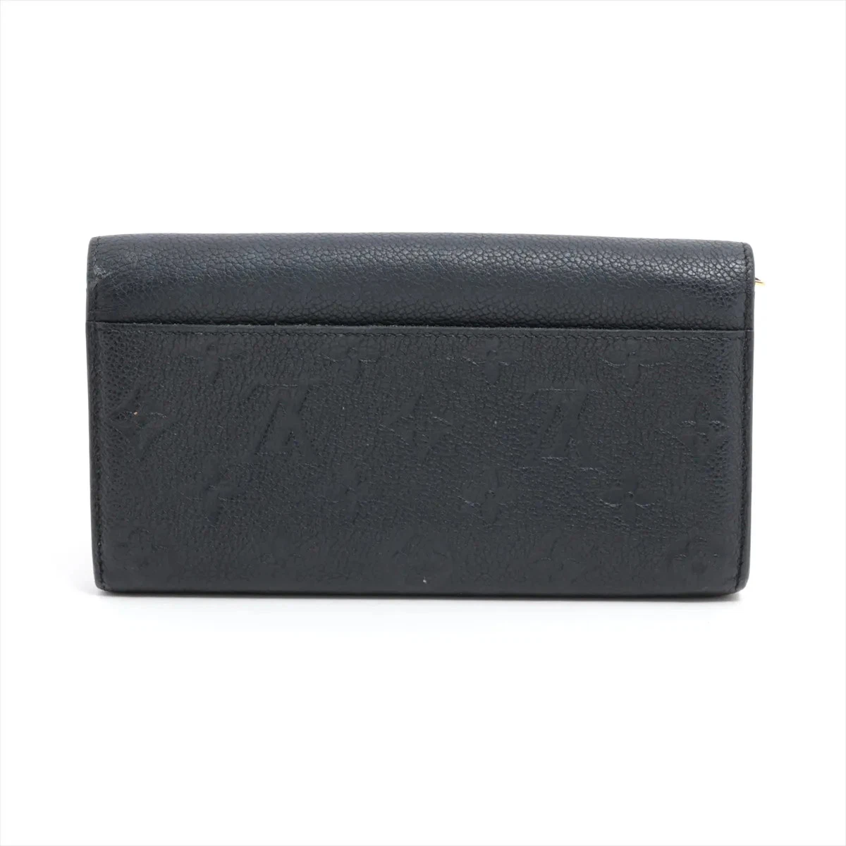 $1060 Louis Vuitton Empreinte Sarah Wallet NM Black