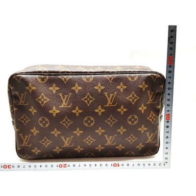 Louis Vuitton Cosmetic Pouch TrousseToilette 28 Brown Monogram 881TH