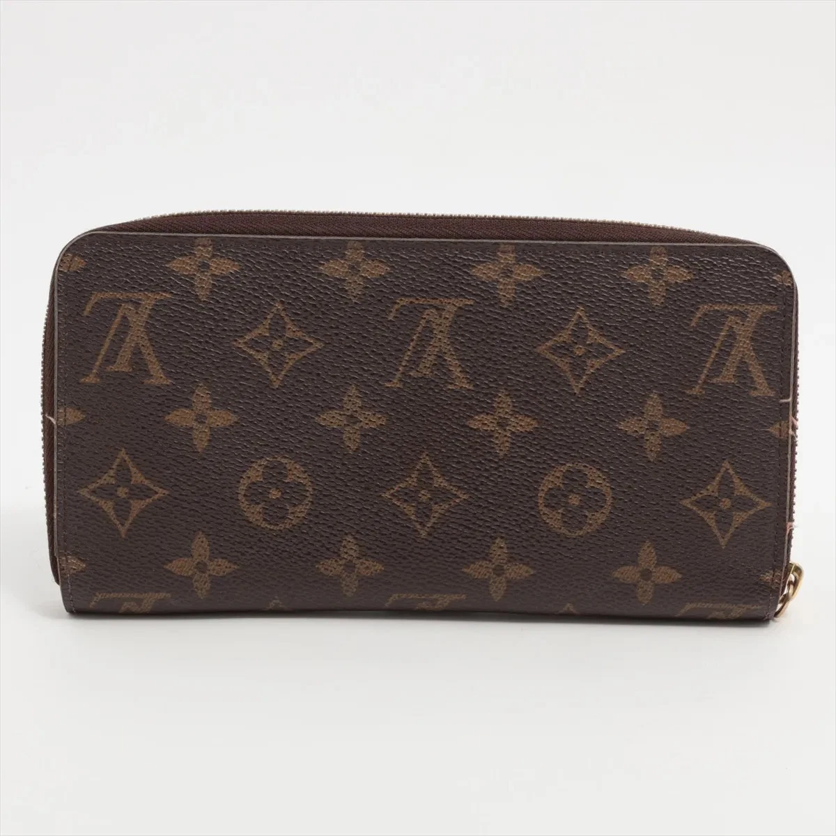 $915 RFID Louis Vuitton Monogram Zippy Wallet Rose Ballerine