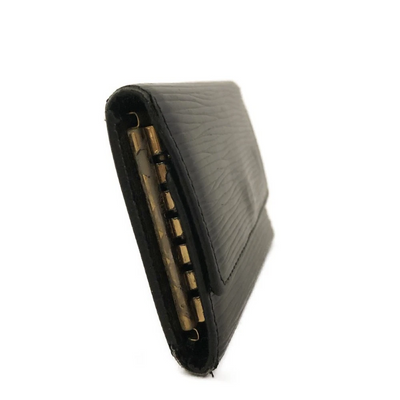 $445 2004 Louis Vuitton Epi Multicles Leather 6 Ring Key Case Black CA0044
