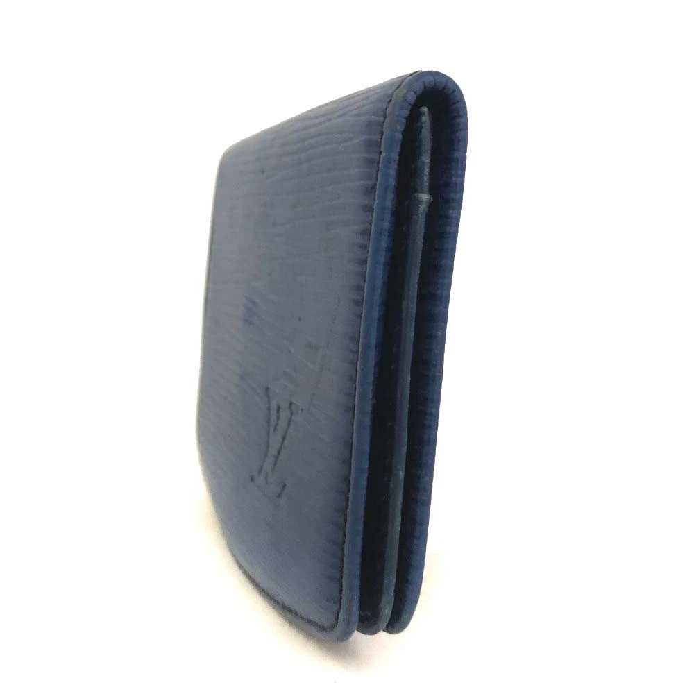 $450 Louis Vuitton Epi Coin Purse Wallet Blue