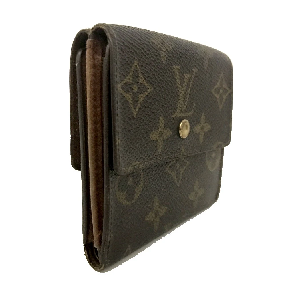Louis Vuitton Monogram Portefeiulle Elise Trifold Wallet Brown SP0924