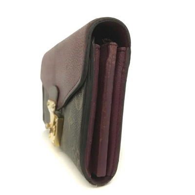 $1140 2015 Louis Vuitton Monogram Pallas Wallet Aurore SN1125