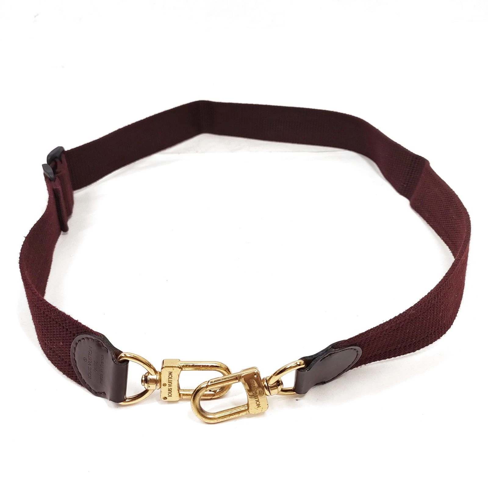 $600 Louis Vuitton LV Shoulder Strap Bordeaux Fabric 10019557