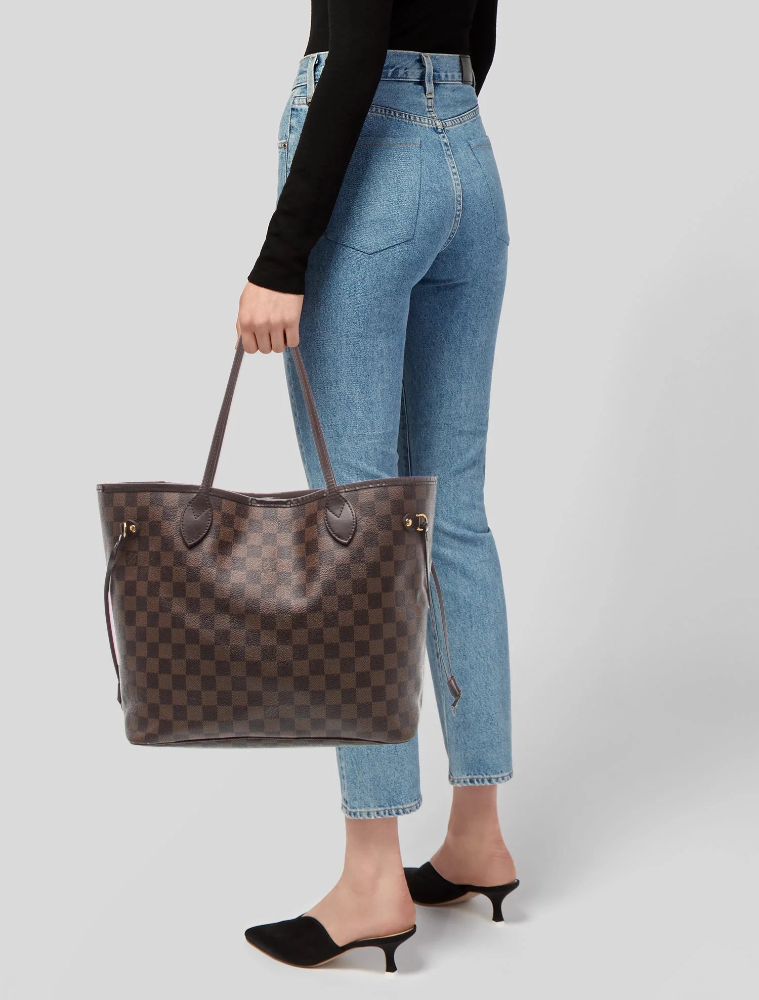 $2240 Louis Vuitton Damier Ebene Neverfull MM 10021111
