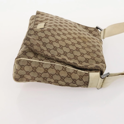 $1490 GUCCI GG Canvas Messenger Bag