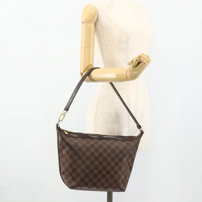$1050 2005 LOUIS VUITTON Damier Ebene Illovo MM Shoulder Bag AR0065