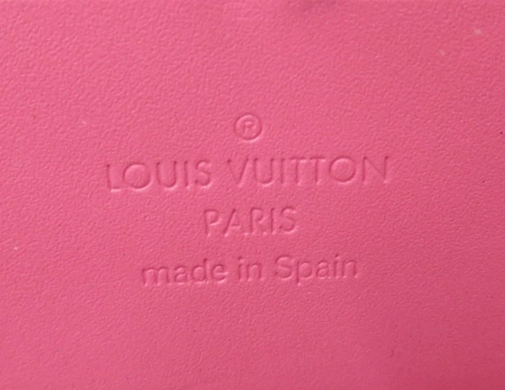 $970 Louis Vuitton Vernis Zippy Wallet Rose Litchi