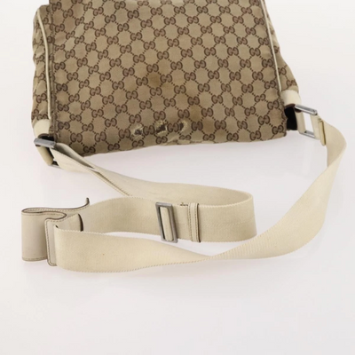 $1490 GUCCI GG Canvas Messenger Bag