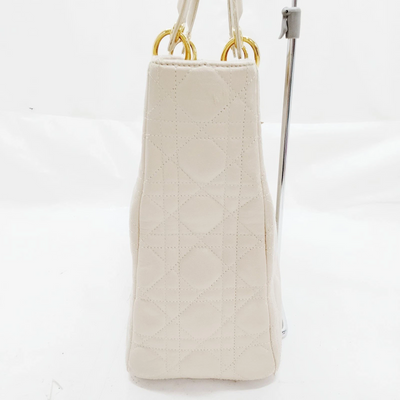 Christian Dior Hand Bag Beige Leather MA1927