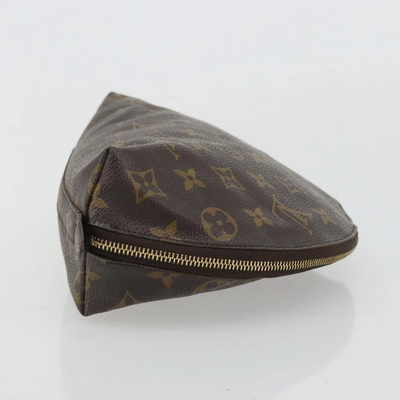$620 2002 LOUIS VUITTON Monogram Trousse Demi Ronde TH0092