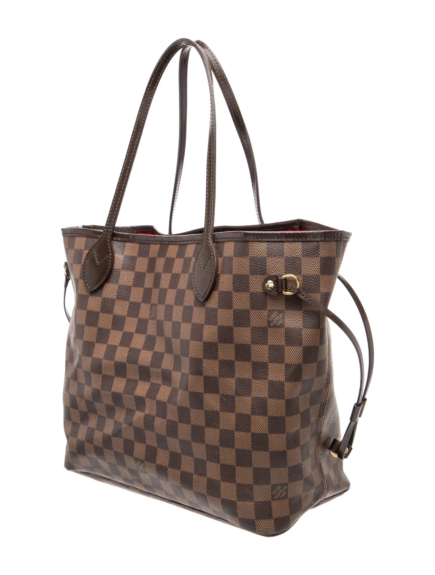 $2240 2017 Louis Vuitton Damier Ebene Neverfull MM with Pouch