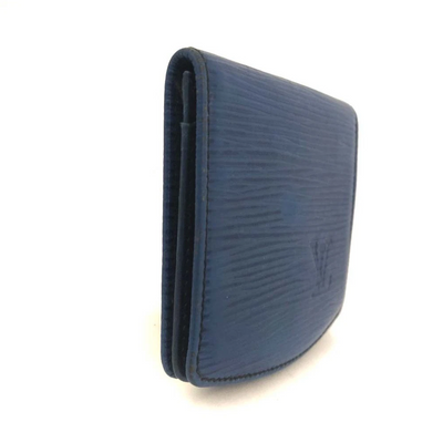 $450 Louis Vuitton Epi Coin Purse Wallet Blue