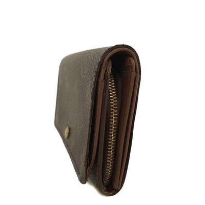 $560 Louis Vuitton Monogram Porte Monnaie Billets Tresor Bifold Wallet CA0060