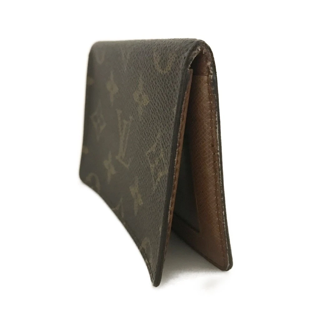 $535 1987 Louis Vuitton Monogram Porte 2 Cartes Vertical Pass Card Case 872AN