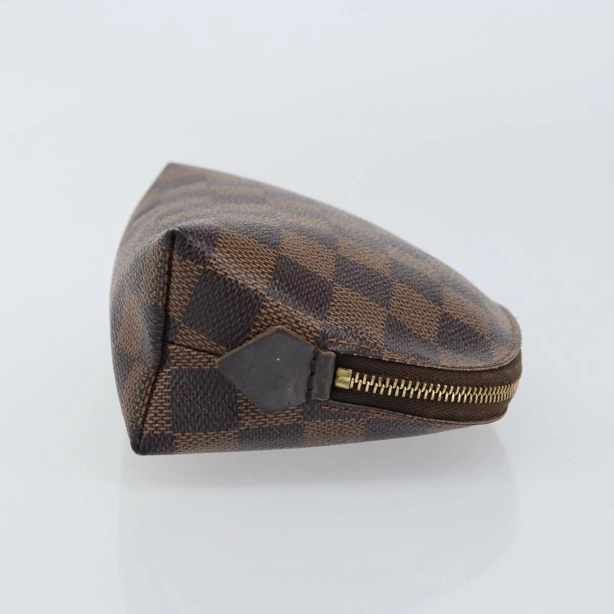 $600 2010 LOUIS VUITTON Damier Ebene Cosmetic Pouch CA4180