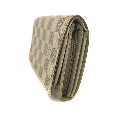 $560 2007 Louis Vuitton Damier Azur Porte Monnaie Billets Tresor Bifold Wallet CA5007
