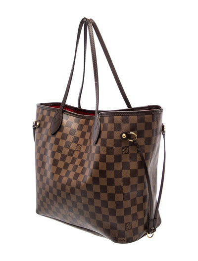 $2240 2020 Louis Vuitton Damier Ebene Neverfull MM with Pouch