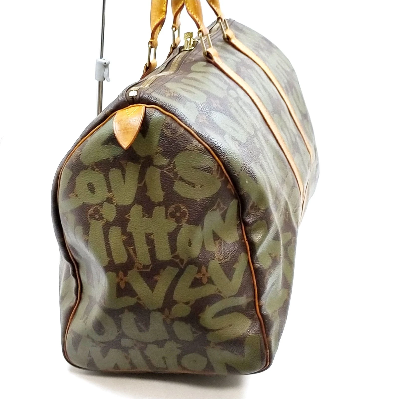 Louis Vuitton Monogram Graffiti Keepall 50 Green