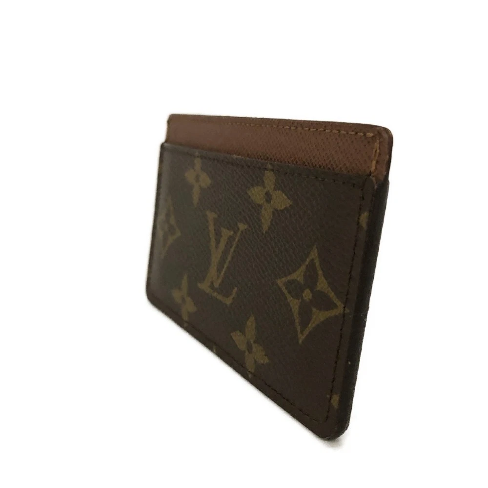 $295 1997 Louis Vuitton Monogram Card Holder Armagnac Brown SP1907