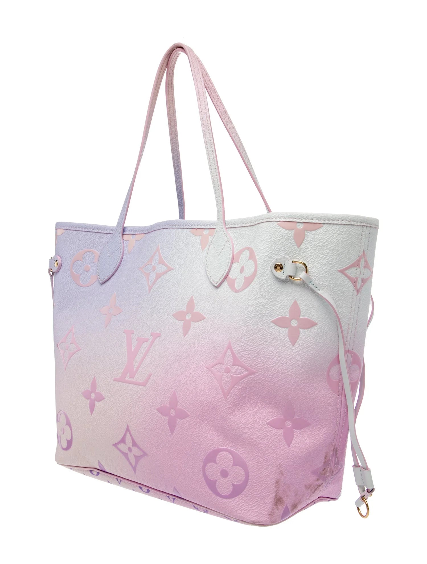 $3450 Louis Vuitton Monogram Giant Spring In The City Neverfull MM Sunrise Pastel 10020156