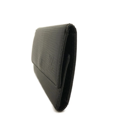$445 2004 Louis Vuitton Epi Multicles Leather 6 Ring Key Case Black CA0044