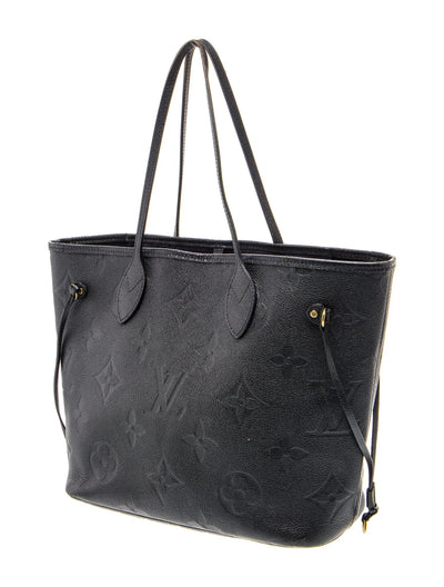 $3050 RFID Louis Vuitton Empreinte Monogram Giant Neverfull MM Black
