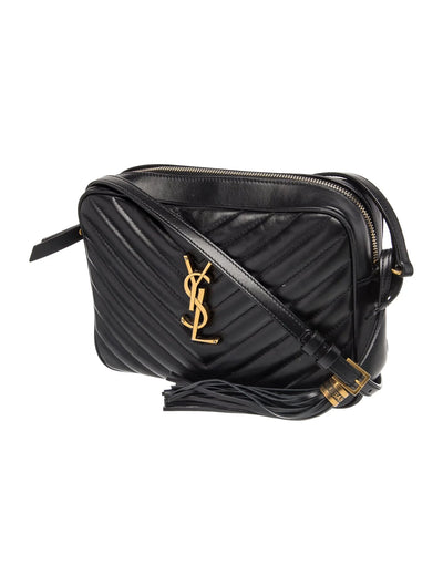 $1710 Saint Laurent Chevron Lou Camera Medium