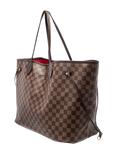 $2310 2017 Louis Vuitton Damier Ebene Neverfull GM with Pouch
