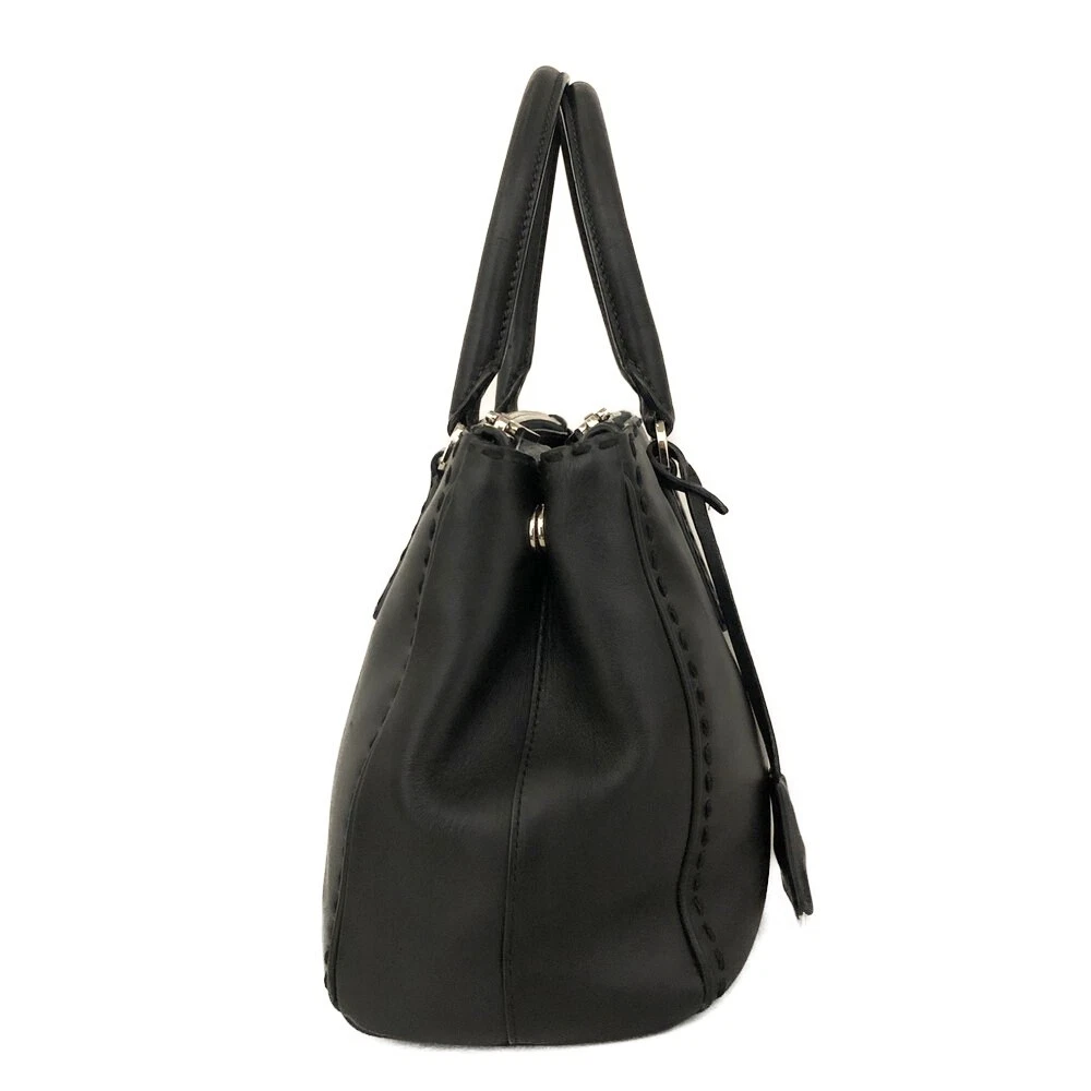 $2480 Prada Leather 2way Shoulder Bag